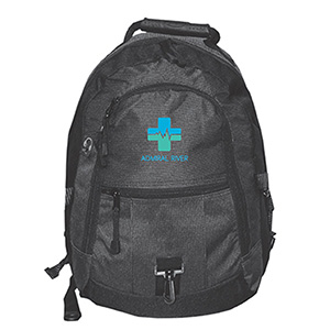 P1990-BACKPACK-Black with two-toned Grey